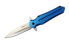 Mtech 4224 Mavi Kamp Çakı 21cm- Yarı Otomatik, Kemerlikli