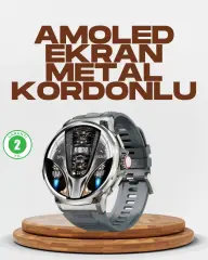 Şık Metal Kasa Ve Değiştirilebilir Kordonlarla Sw80 Smartwatch