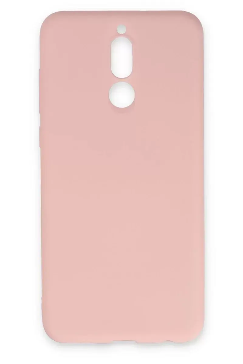 Newface Huawei Mate 10 Lite Kılıf Nano İçi Kadife Silikon - Pudra