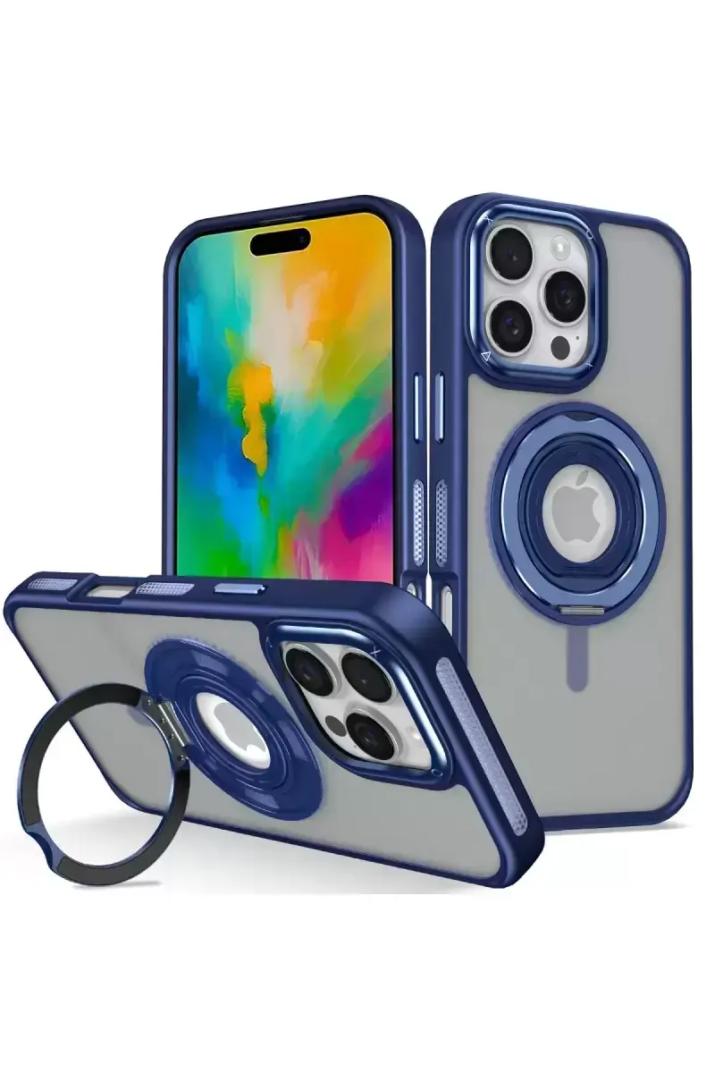 Joko İphone 16 Pro Max Banza Magsafe Standlı Kapak - Lacivert