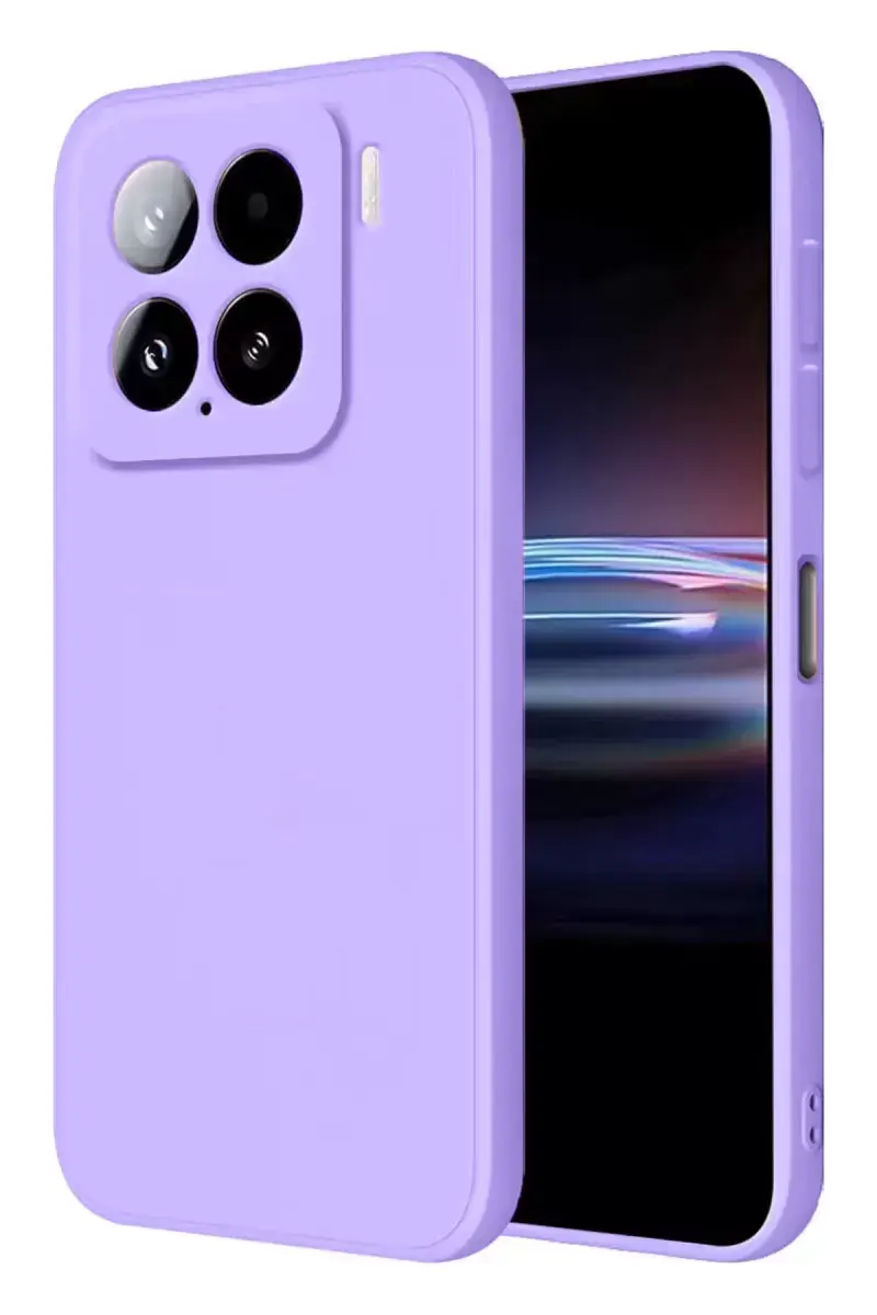 Newface Xiaomi Mi 15 Pro Kılıf Nano İçi Kadife Silikon - Lila