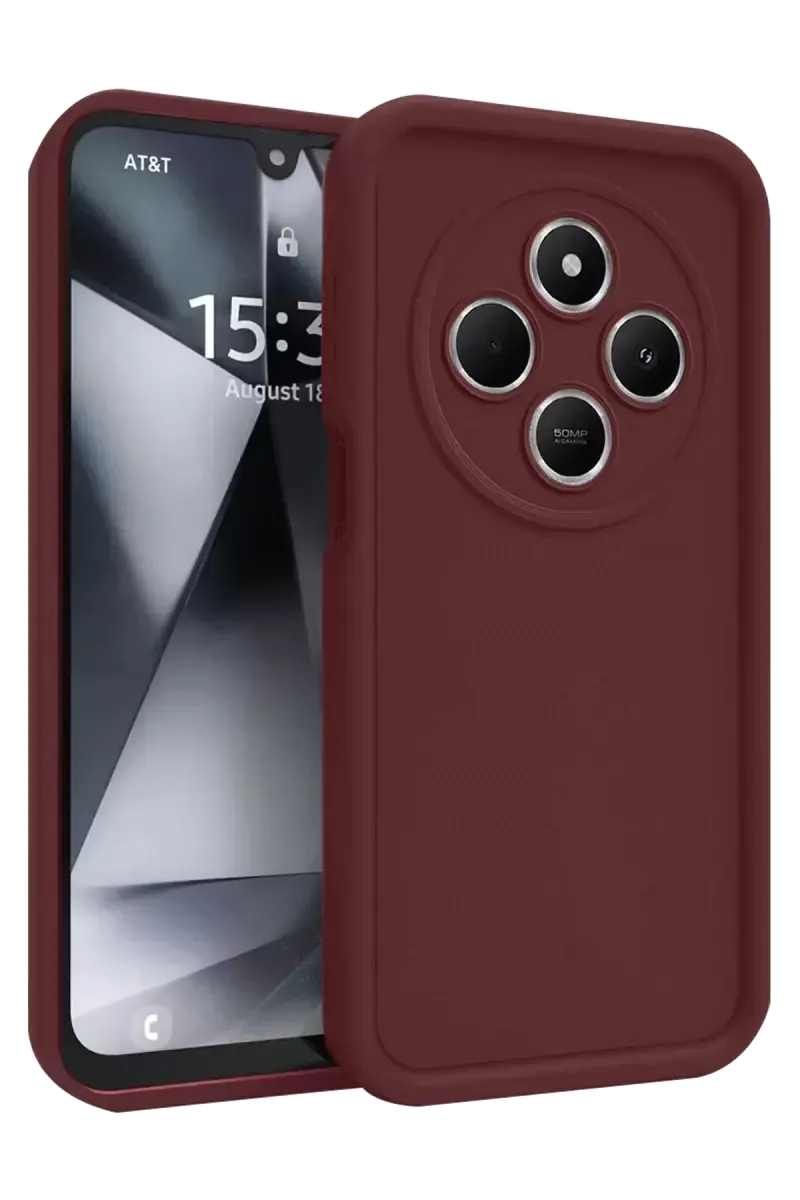 Newface Xiaomi Redmi 14c Kılıf Viera Silikon - Bordo