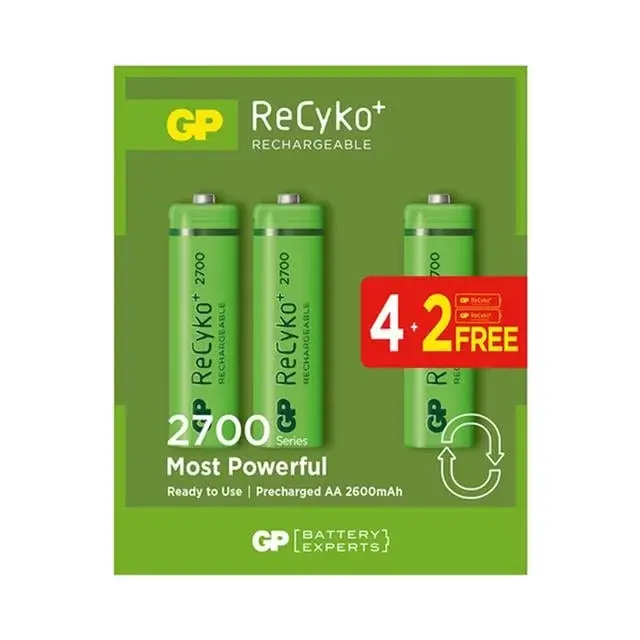 Gp 2700 Ma Şarjlı Kalem Pil 6'lı Paket