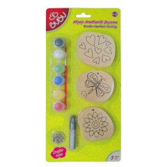 BuBu Ahşap Anahtarlık Boyama Seti N:AB0031
