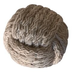 Markapet Dokuma İpli Top Köpek Oyuncağı 6 cm Krem