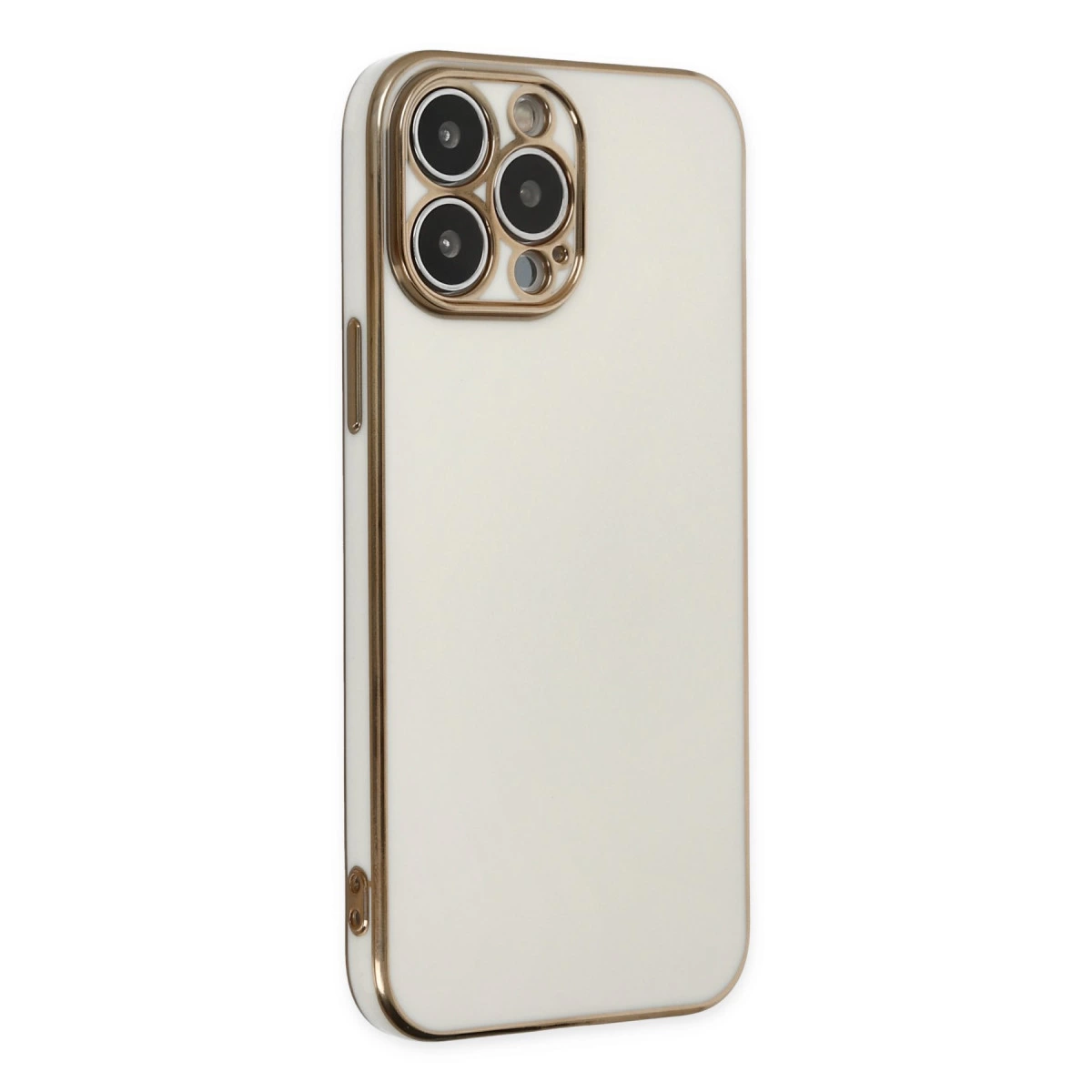 İphone 14 Pro Max Kılıf Volet Silikon - Beyaz