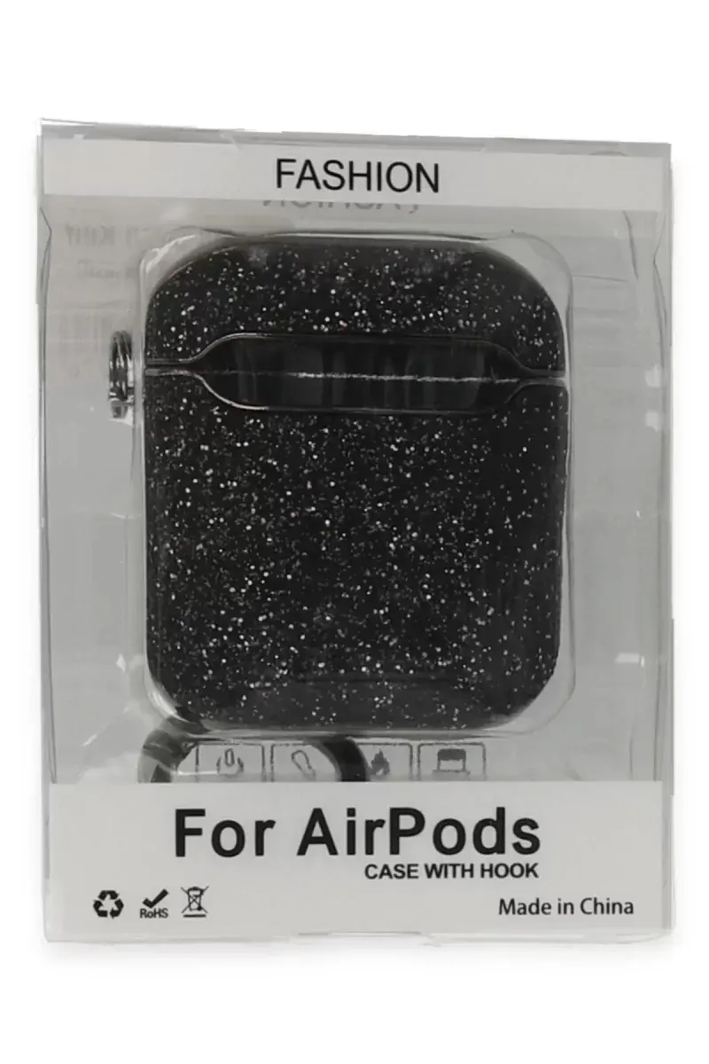 Newface Airpods 2 (2.nesil) Spell Simli Kılıf - Siyah