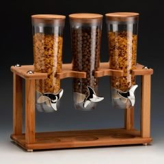 Ahşap Standlı Cornflakes Aleti, 3'lü, 20x40x43 cm