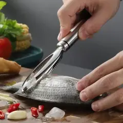 Sunup Sn-29726 Profesyonel Paslanmaz Çelik Balık Pulu Kazıyıcı Ve Çok Amaçlı Sebze Oyacağı 230mm