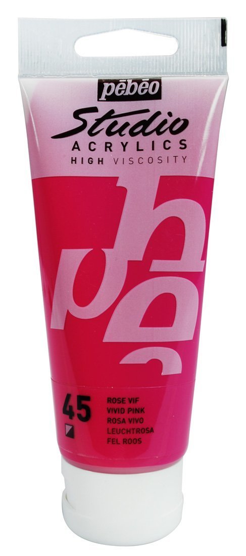 Studio Akrilik Boya - Vivid Pink - 100ml - N:45