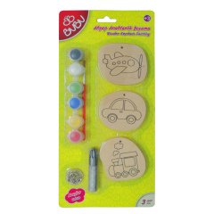 BuBu Ahşap Anahtarlık Boyama Seti N:AB0029