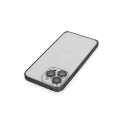 Joko  İphone 15 Pro Max Metal Bumper Mat Kapak - Siyah