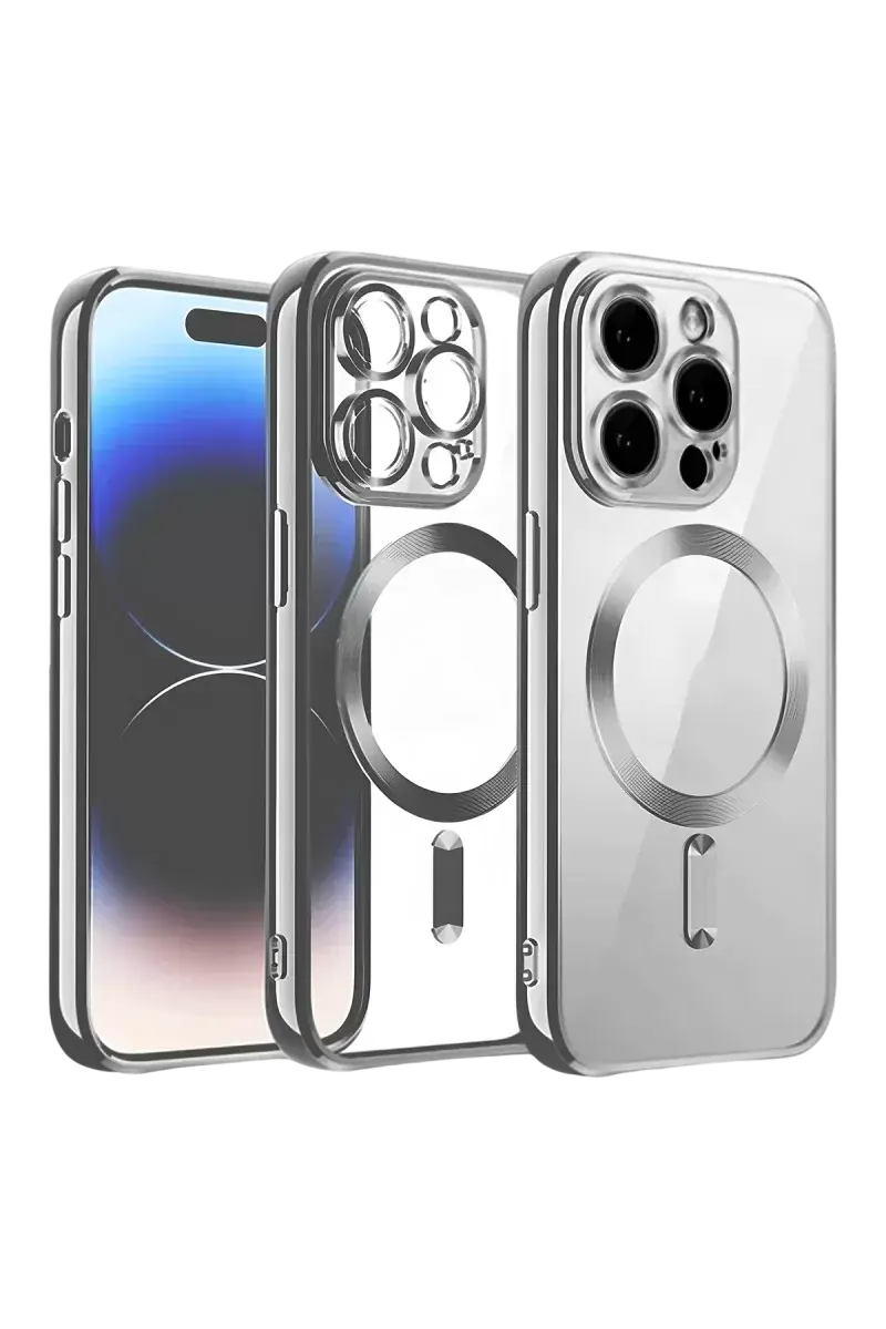 Newface İphone 13 Pro Max Kılıf Kross Magneticsafe Kapak - Titan Gri