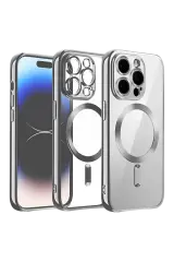 Newface İphone 13 Pro Max Kılıf Kross Magneticsafe Kapak - Titan Gri