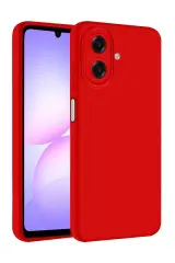 Newface Samsung Galaxy A07 4g Nano İçi Kadife Silikon - Kırmızı