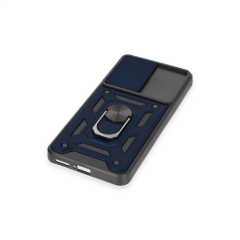 Xiaomi Mi 12t Pro Kılıf Pars Lens Yüzüklü Silikon - Lacivert