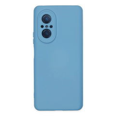 Huawei Nova 9 Se Kılıf Nano İçi Kadife Silikon - Mavi