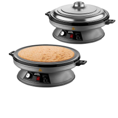 Katmer Yufka Sacı Termostatlı Standlı 3000w Emaye Kaplı Geniş Üst Yüzey 53cm Genişlik