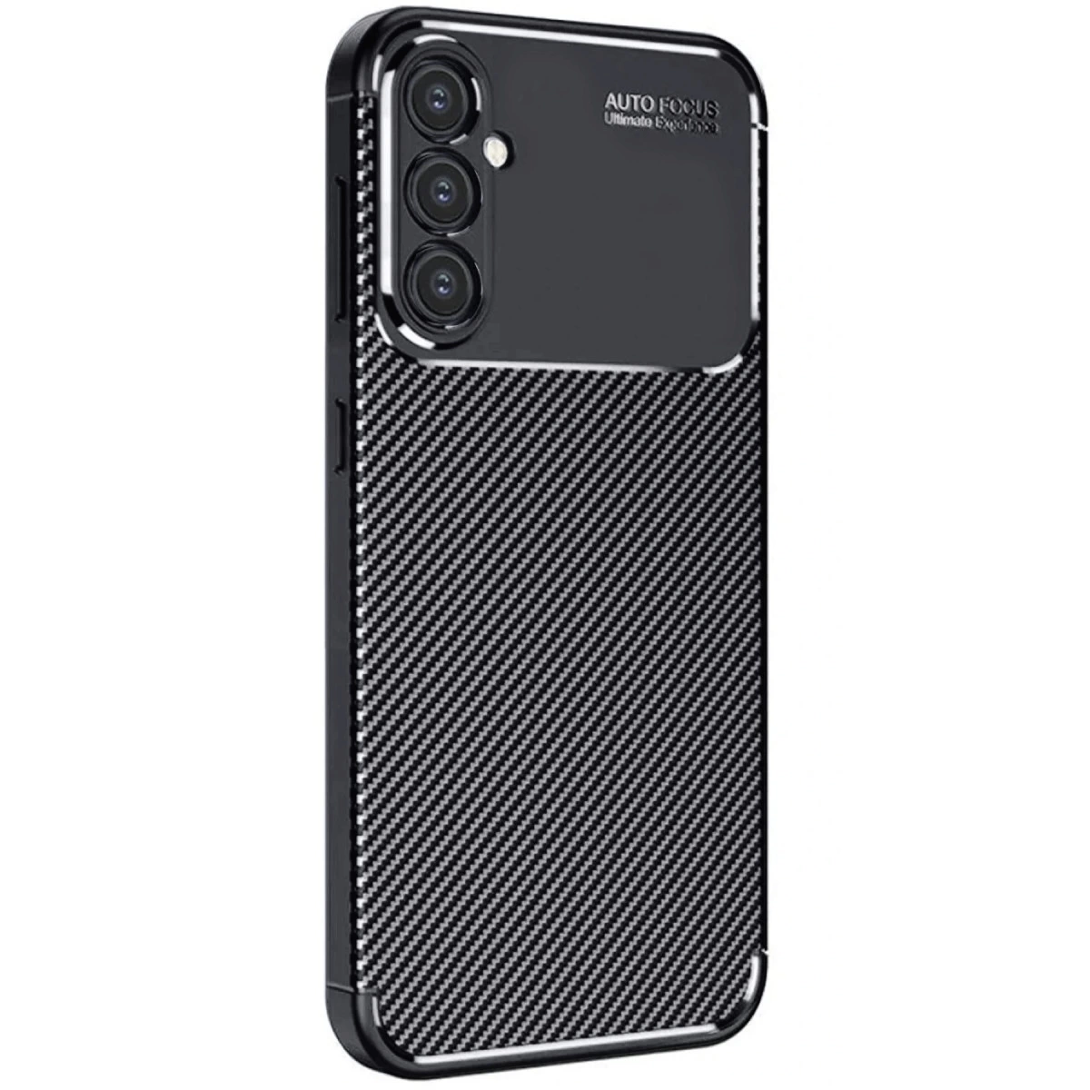 Samsung Galaxy A16 5g Kılıf Auto Focus Karbon Kapak - Siyah