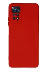 Newface Xiaomi Redmi Note 11 Pro Kılıf Nano İçi Kadife Silikon - Kırmızı
