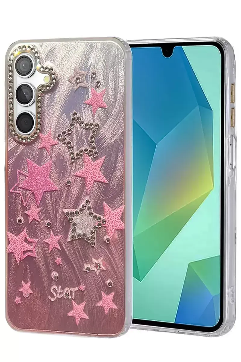 Newface Samsung Galaxy A25 5g Kılıf Blade Aynalı Desenli Kapak - Desen 7