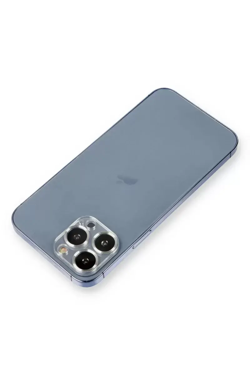 Newface Apple İphone 12 Pro Metal Kamera Lens Koruma Cam - Gümüş