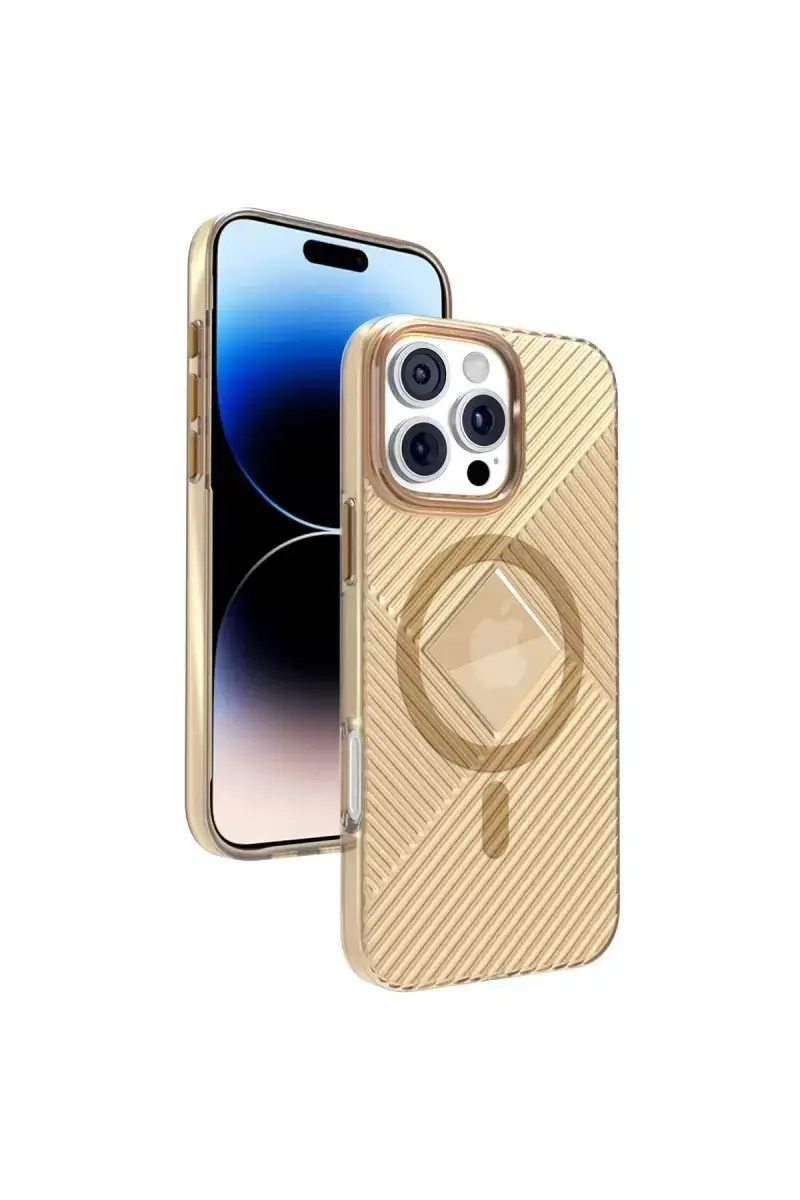 Joko Apple İphone 16 Pro Stella Pc Sert Magsafe Kılıf - Gold