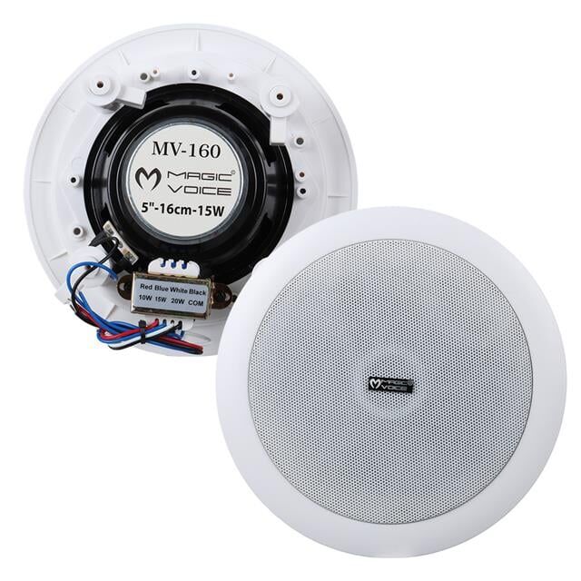 Magicvoice Mv-160 16 Cm 6'' Tweeterli Beyaz Trafolu Alçıpan Tavan Hoparlör