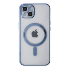 İphone 14 Plus Kılıf Magneticsafe Lazer Silikon - Sierra Blue