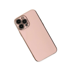 İphone 14 Pro Max Kılıf Volet Silikon - Pembe