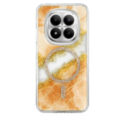Onegif Xiaomi Redmi Note 15 Pro 5g Lotus Simli Magsafe Kapak - Turuncu