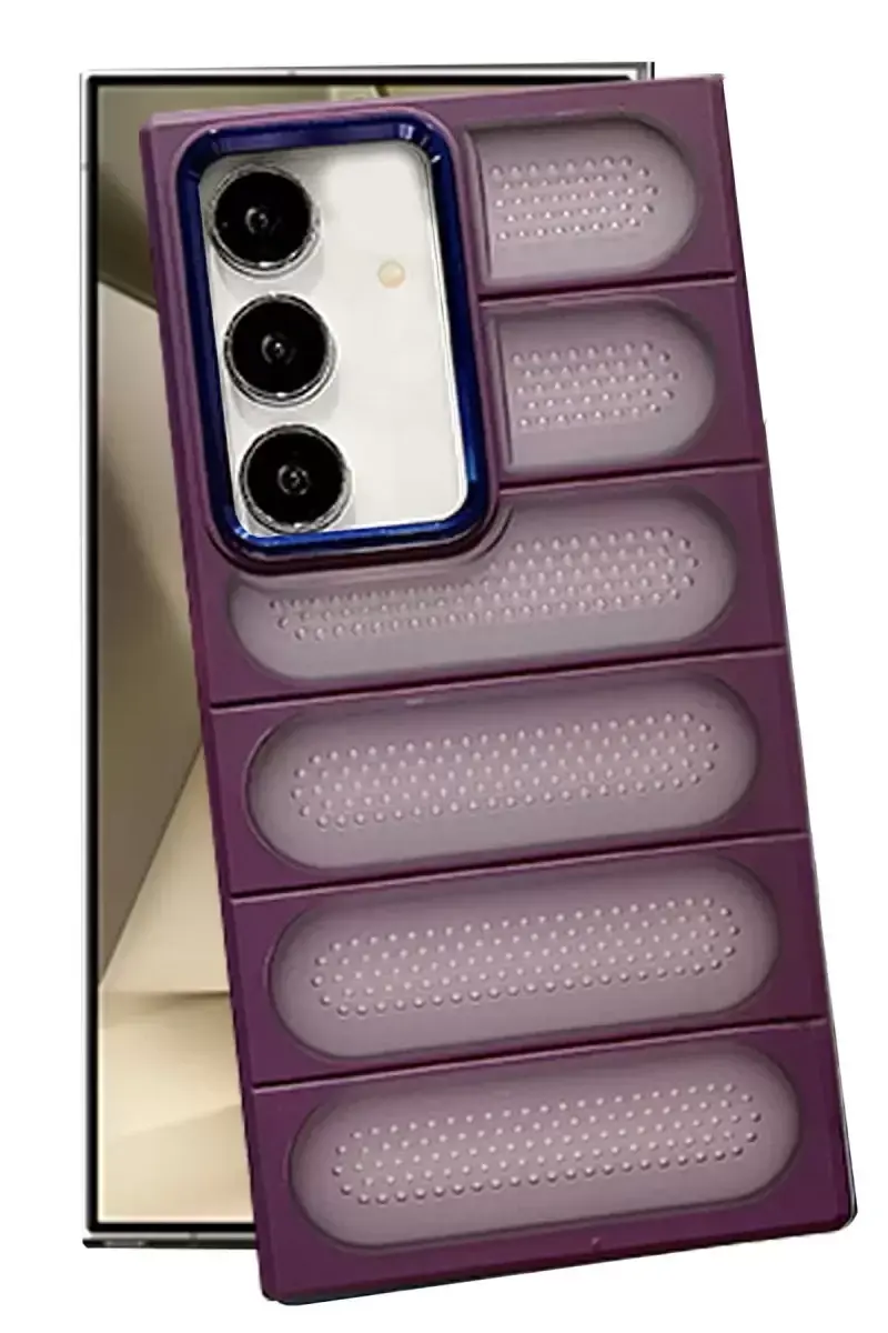 Newface Samsung Galaxy S24 Kılıf Airmax Silikon Kapak - Derin Mor