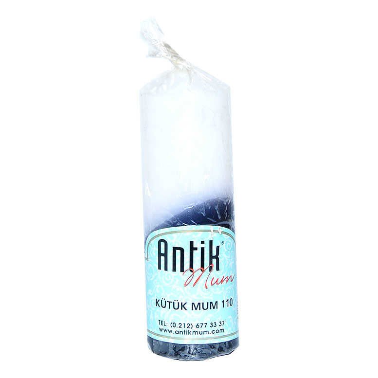Taraftar Kütük Mum Siyah Beyaz 3.5x10cm Tkrb.60-85 Gr