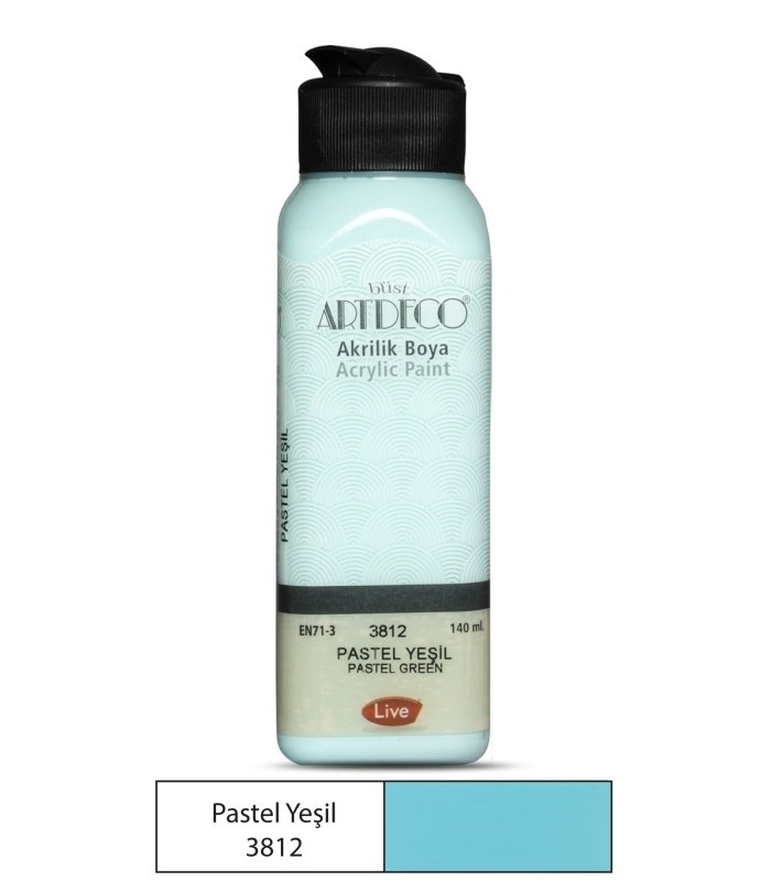 AKRILIK AHSAP BOYASI 140ML N:3812 PASTEL YESIL