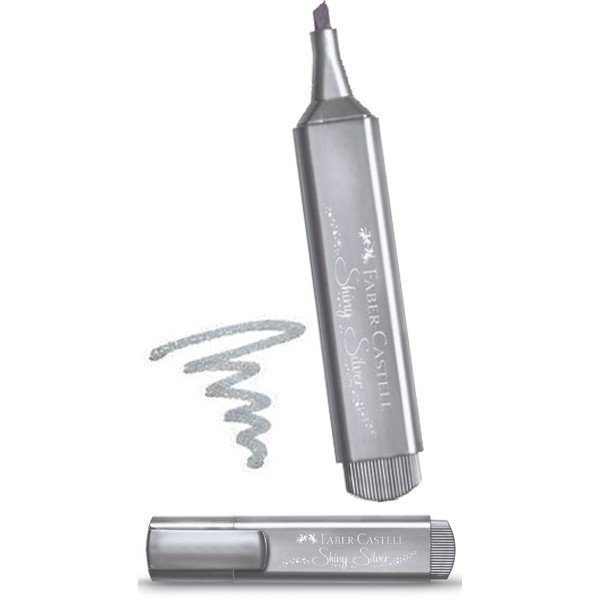 Fosforlu Metalik Kalem Shiny Silver