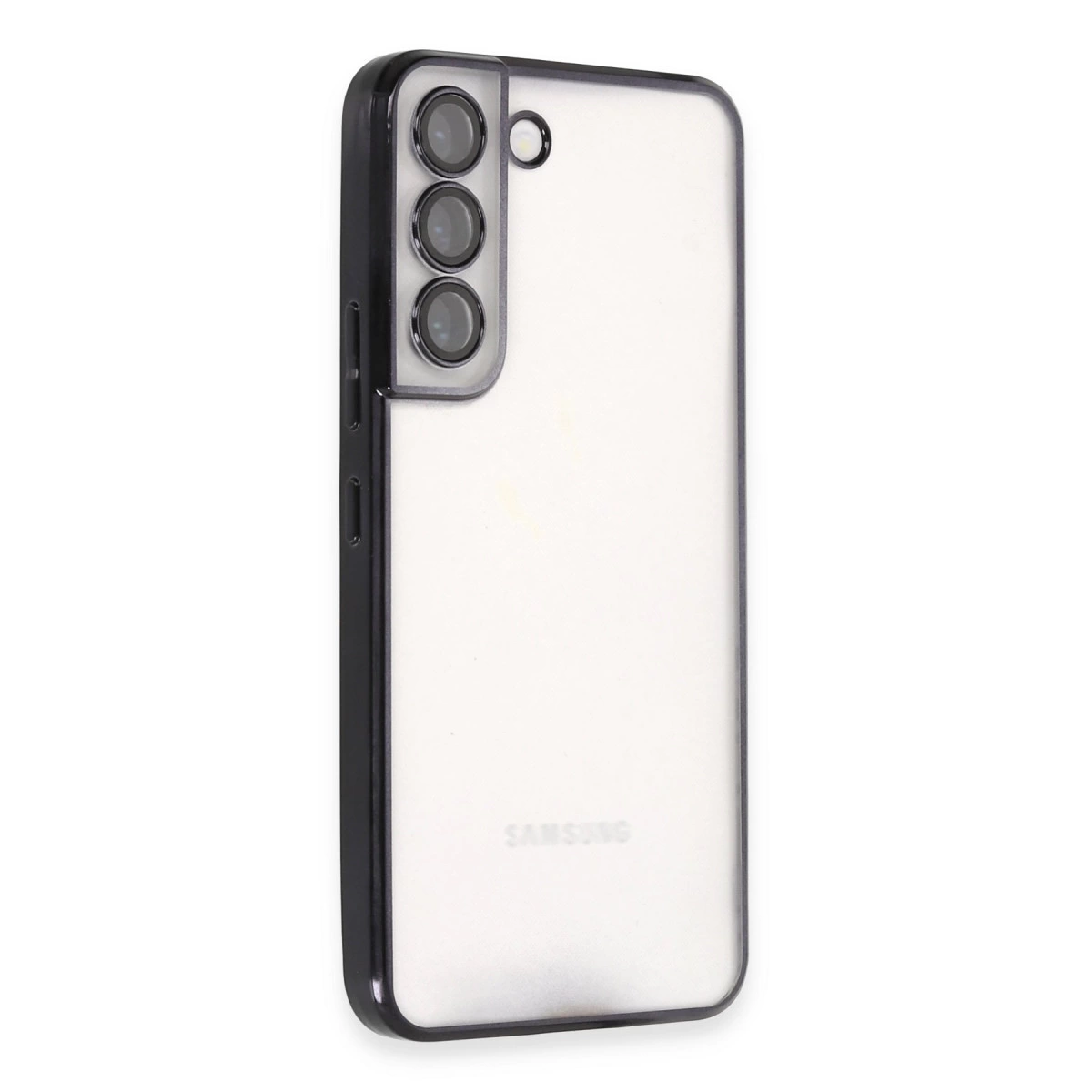 Samsung Galaxy S22 Kılıf Razer Lensli Silikon - Siyah