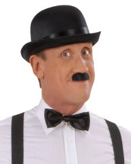 Charlie Chaplin Stil Yetişkin Şapkası – Siyah Melon Parti Şapkası