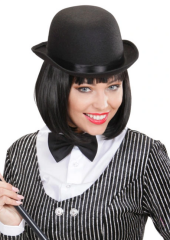 Charlie Chaplin Stil Yetişkin Şapkası – Siyah Melon Parti Şapkası