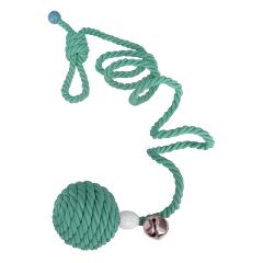 Kapıya Asılabilen Kedi Oyun Aktivite Topu İpli 5x80 cm Turkuaz