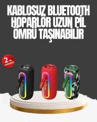 Taşınabilir Şarjlı Bluetooth Hoparlör Güçlü Bas
