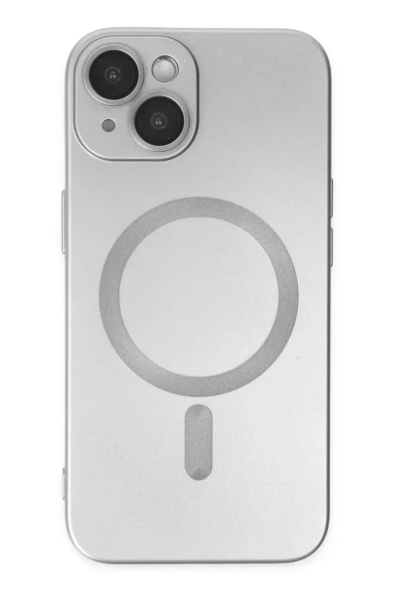 Newface İphone 14 Plus Kılıf Moshi Lens Magneticsafe Silikon - Gümüş
