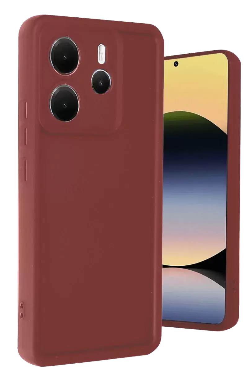 Newface Xiaomi Redmi Note 14 4g Kılıf Viera Silikon - Bordo