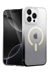 Newface Apple İphone 14 Pro Pummel Shiny Magsafe Kapak - Siyah
