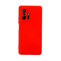 Xiaomi Mi 11t Pro Kılıf Nano İçi Kadife Silikon - Kırmızı