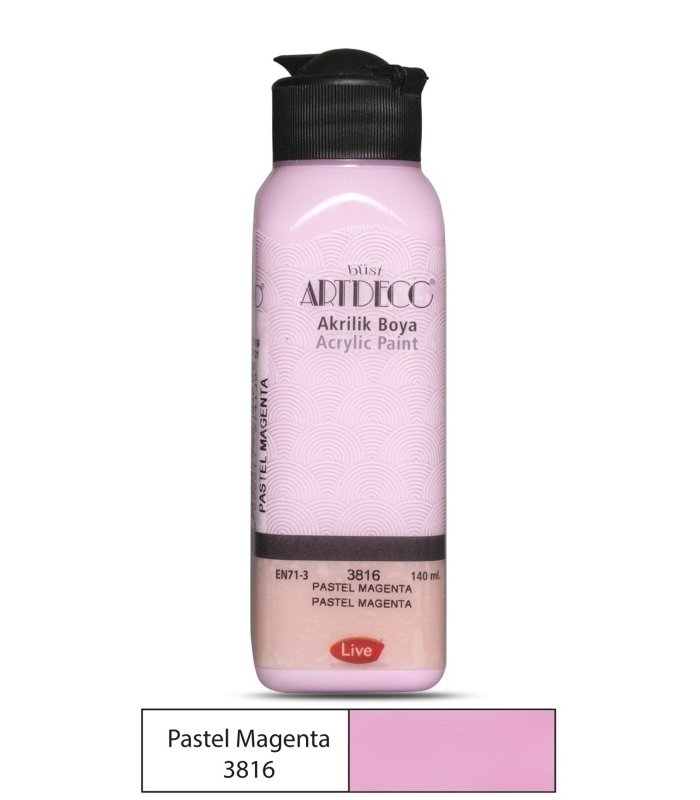 Akrılık Ahsap Boyası 140ml N:3816 Pastel Magenta