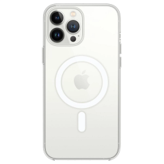 İphone 14 Pro Kılıf Magneticsafe Şeffaf Silikon - Şeffaf