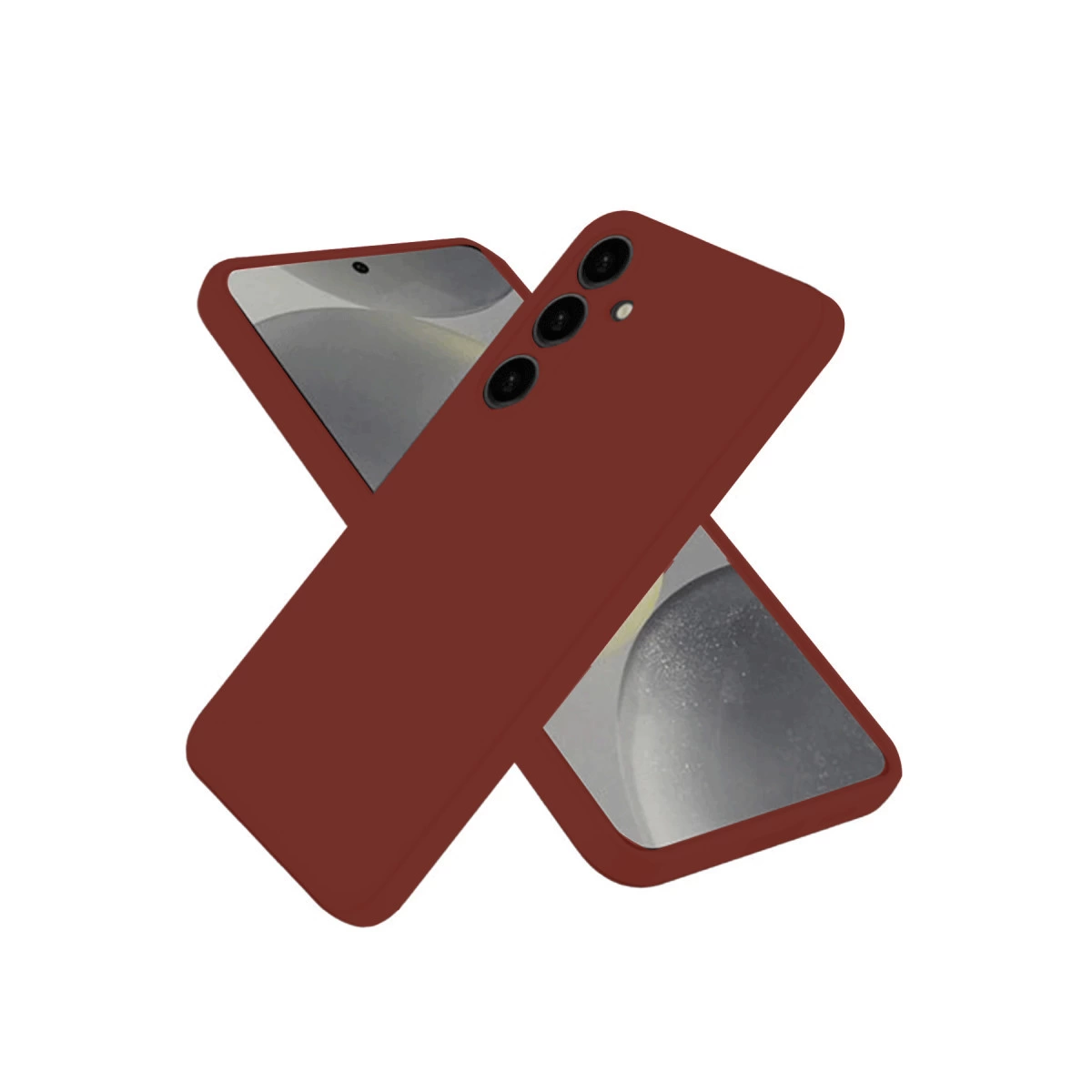 Samsung Galaxy A56 Kılıf First Silikon - Bordo
