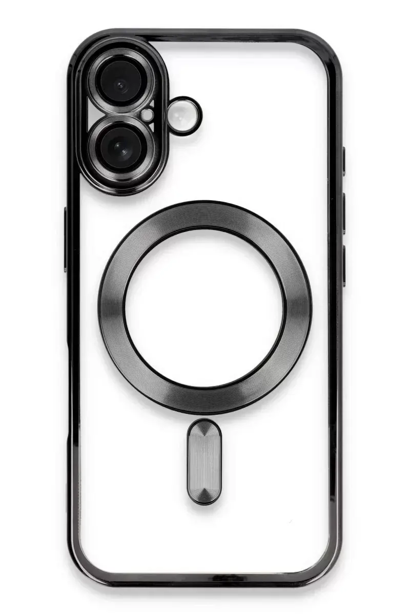 Newface İphone 16 Plus Kılıf Kross Magneticsafe Kapak - Siyah