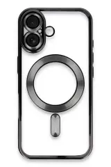 Newface İphone 16 Plus Kılıf Kross Magneticsafe Kapak - Siyah