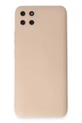 Newface Realme C11 Kılıf Nano İçi Kadife Silikon - Pudra